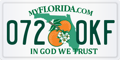 FL license plate 0720KF