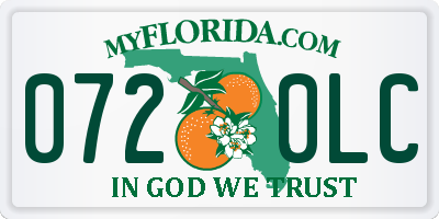 FL license plate 0720LC