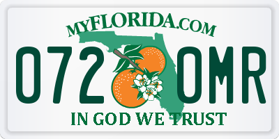 FL license plate 0720MR