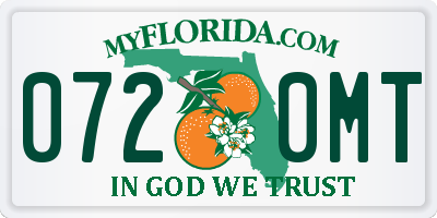 FL license plate 0720MT