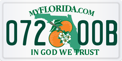 FL license plate 0720OB