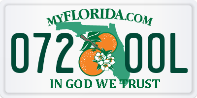 FL license plate 0720OL