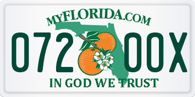 FL license plate 0720OX