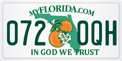 FL license plate 0720QH