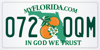 FL license plate 0720QM