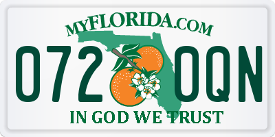 FL license plate 0720QN
