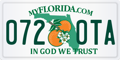 FL license plate 0720TA