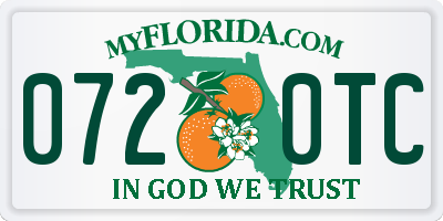 FL license plate 0720TC
