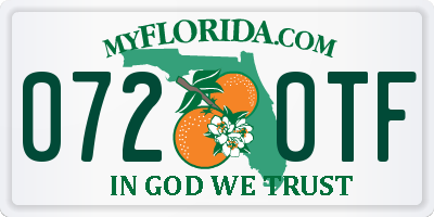FL license plate 0720TF