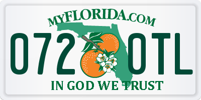 FL license plate 0720TL