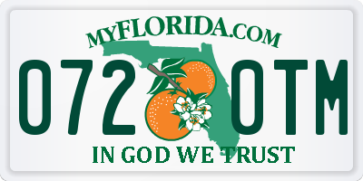 FL license plate 0720TM