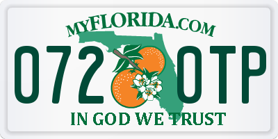 FL license plate 0720TP