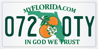 FL license plate 0720TY