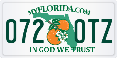 FL license plate 0720TZ