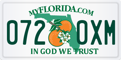 FL license plate 0720XM
