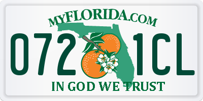 FL license plate 0721CL
