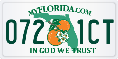 FL license plate 0721CT