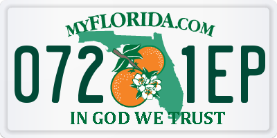 FL license plate 0721EP