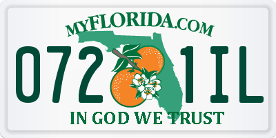 FL license plate 0721IL