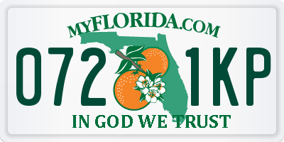 FL license plate 0721KP