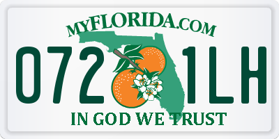 FL license plate 0721LH