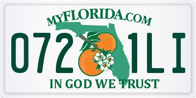 FL license plate 0721LI