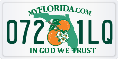 FL license plate 0721LQ
