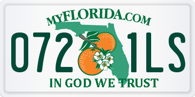 FL license plate 0721LS
