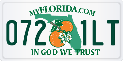 FL license plate 0721LT