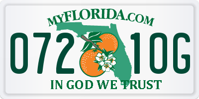 FL license plate 0721OG