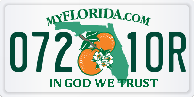 FL license plate 0721OR
