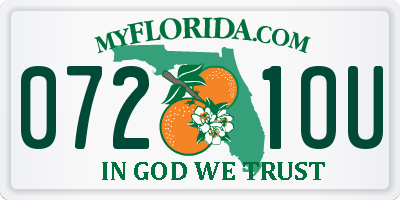 FL license plate 0721OU