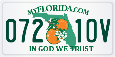 FL license plate 0721OV