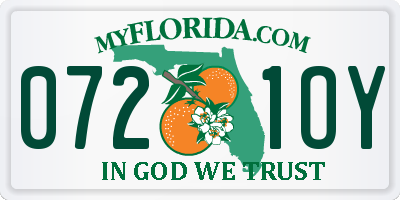 FL license plate 0721OY