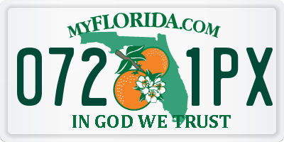 FL license plate 0721PX