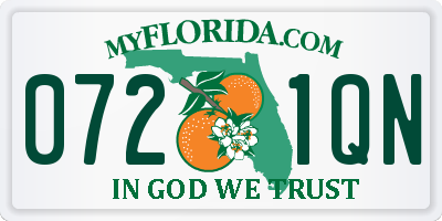 FL license plate 0721QN