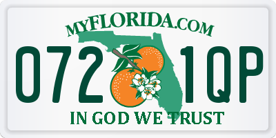 FL license plate 0721QP