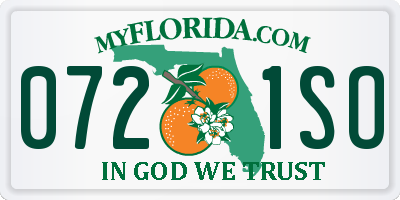 FL license plate 0721SO