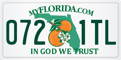 FL license plate 0721TL