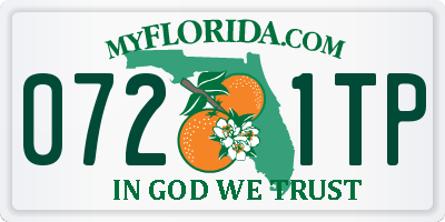 FL license plate 0721TP