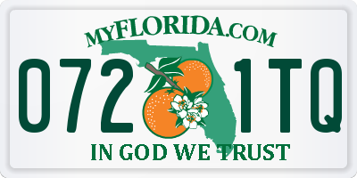 FL license plate 0721TQ