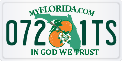 FL license plate 0721TS