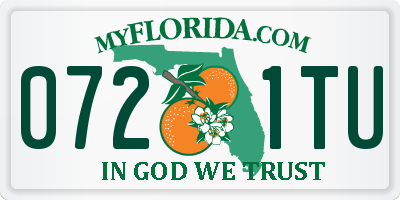 FL license plate 0721TU