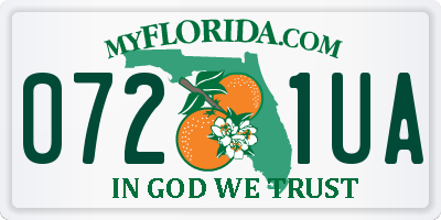 FL license plate 0721UA