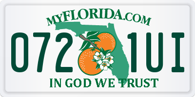 FL license plate 0721UI