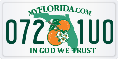 FL license plate 0721UO