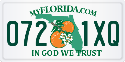 FL license plate 0721XQ