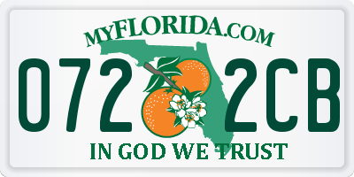 FL license plate 0722CB