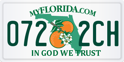 FL license plate 0722CH