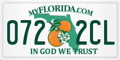 FL license plate 0722CL